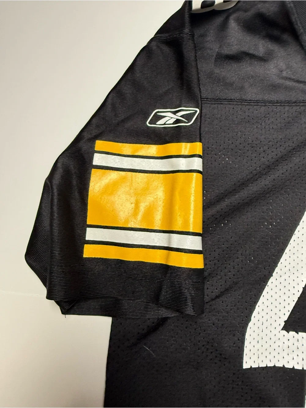 Reebok Pittsburg Steelers Troy Polamalu #43 Black Football Jersey size Large kid